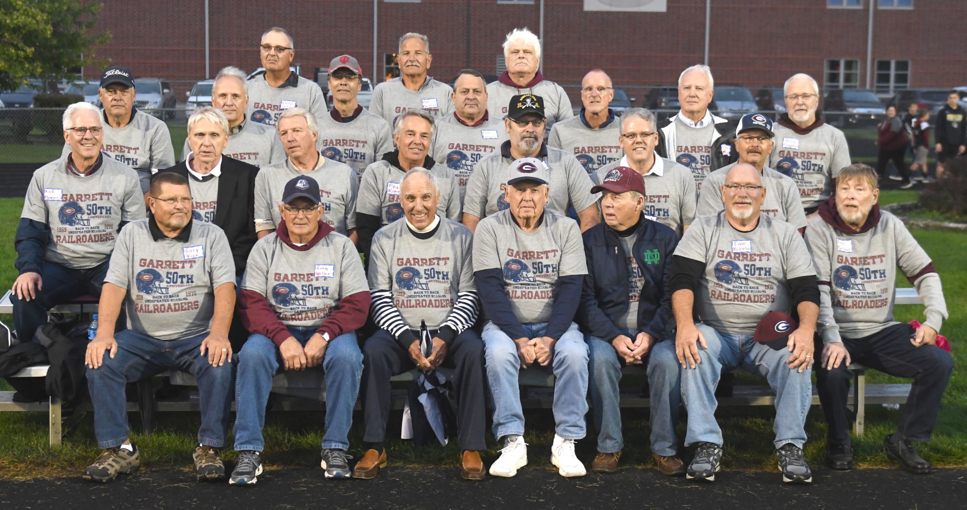 Undefeated football team reunites